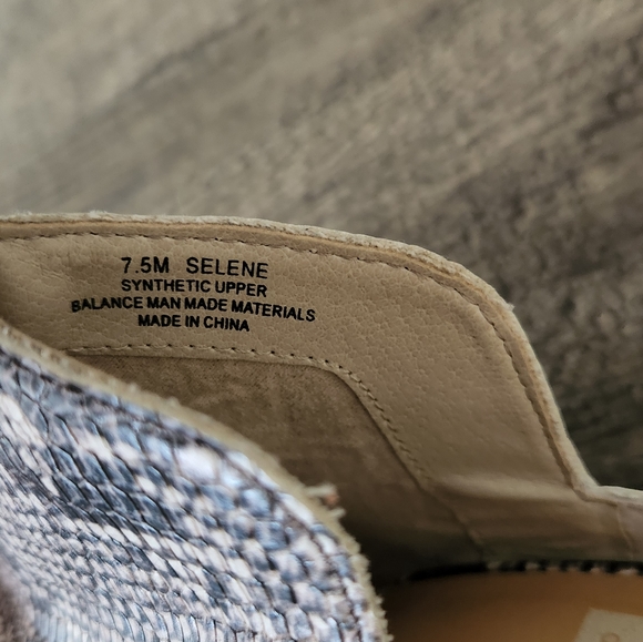 Anthropologie Dolce Vita Selene Snakeskin Slip On Heeled Mules - Picture 7 of 7